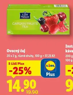Lidl Ovocný čaj nabídka