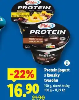 Lidl Protein jogurt s kousky tvarohu nabídka