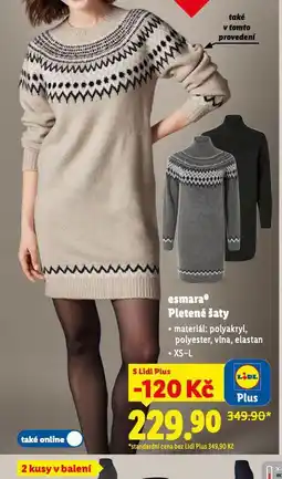 Lidl Pletené šaty nabídka