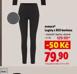 Lidl Legíny s bio bavlnou nabídka