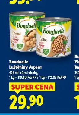 Lidl Bonduelle luštěniny vapeur nabídka