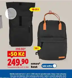 Lidl Batoh nabídka