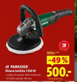 Lidl PARKSIDE Úhlová leštička 1200 W nabídka