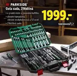 Lidl PARKSIDE Gola sada, 216dílná nabídka