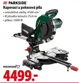 Lidl PARKSIDE Kapovací a pokosová pila nabídka