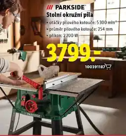 Lidl PARKSIDE Stolní okružní pila nabídka