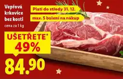 Lidl Vepřová krkovice bez kosti nabídka