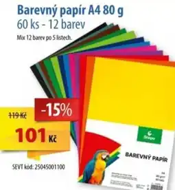 SEVT Barevný papír A4.80 g nabídka