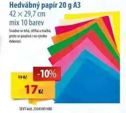 SEVT Hedvábný papír 20 g A3 nabídka