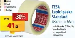 SEVT TESA Lepicí páska Standard nabídka
