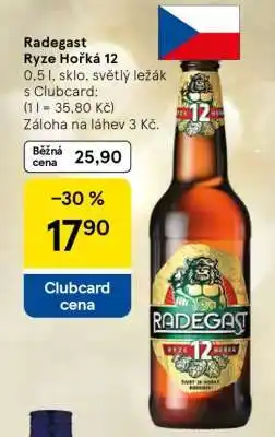 Tesco Radegast Ryze Hořká 12 nabídka