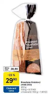 Tesco Breadway Kváskový chléb žitný nabídka