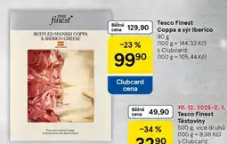 Tesco Tesco Finest Coppa a sýr Iberico nabídka