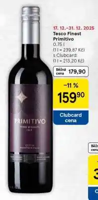 Tesco Tesco Finest Primitivo nabídka