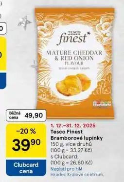 Tesco Tesco Finest Bramborové lupínky nabídka