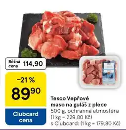 Tesco Tesco Vepřové maso na guláš z plece nabídka