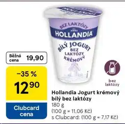 Tesco Hollandia Jogurt krémový bílý bez laktózy nabídka