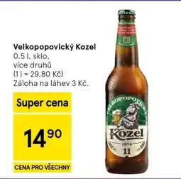 Tesco Velkopopovický Kozel nabídka