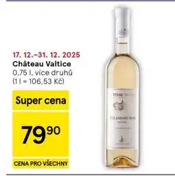 Tesco Château Valtice nabídka
