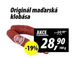 ZEMAN Originál maďarská klobása, 100 g nabídka
