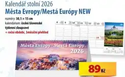 SEVT Kalendář stolní 2026 Města Evropy/Mestá Európy NEW nabídka