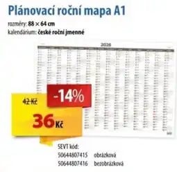 SEVT Plánovací roční mapa A1 nabídka