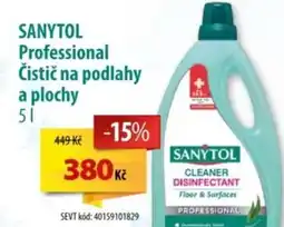 SEVT SANYTOL Professional Čistič na podlahy a plochy nabídka