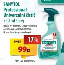 SEVT SANYTOL Professional Univerzální čistič nabídka