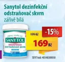 SEVT Sanytol dezinfekční odstraňovač skvrn nabídka