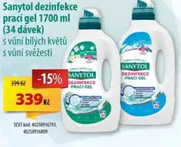 SEVT Sanytol dezinfekce prací gel nabídka