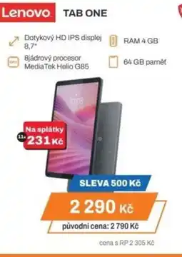 Expert Lenovo Tab One nabídka