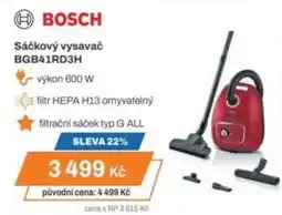 Expert BOSCH Sáčkový vysavač BGB41RD3H nabídka