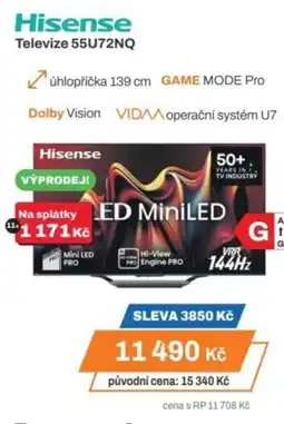 Expert Hisense Televize 55U72NQ nabídka