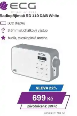 Expert ECG Radiopřijímač RD 110 DAB White nabídka