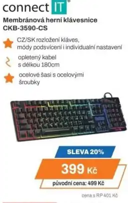 Expert Connect IT Membránová herní klávesnice CKB-3590-CS nabídka
