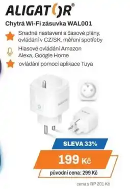 Expert ALIGATOR® Chytrá Wi-Fi zásuvka WAL001 nabídka