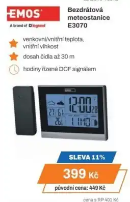 Expert EMOS Bezdrátová meteostanice E3070 nabídka