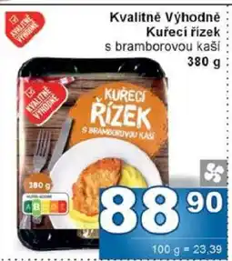 Jip Kvalitně Výhodně Kuřecí řízek s bramborovou kaší nabídka
