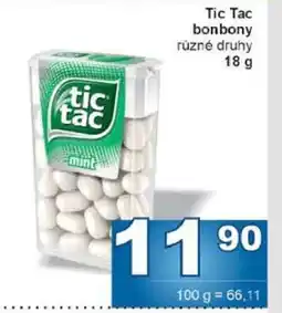 Jip Tic Tac nabídka