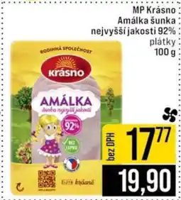 Jip MP Krásno Amálka šunka nejvyšší jakosti 92 % plátky nabídka