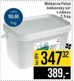 Jip Mlékárna Polná balkánský sýr v nálevu 2,5 kg nabídka