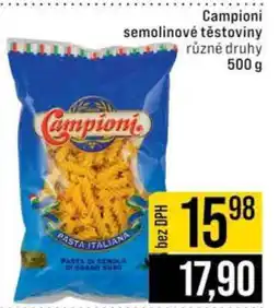 Jip Campioni semolinové těstoviny nabídka