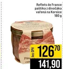 Jip Reflets de France paštika z divočáka vařená na Korsice nabídka