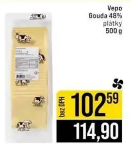 Jip Vepo Gouda 48% plátky 500 g nabídka