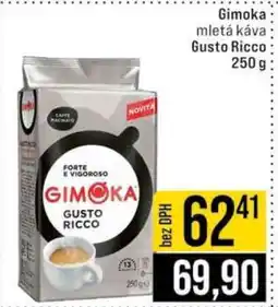 Jip Gimoka mletá káva Gusto Ricco nabídka