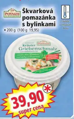 Norma Škvarková pomazánka s bylinkami nabídka