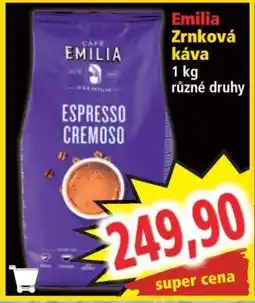 Norma Emilia Zrnková káva nabídka
