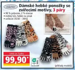 Norma Dámské hebké ponožky se zvířecími motivy, 3 páry nabídka