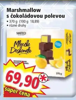 Norma Marshmallow s čokoládovou polevou nabídka