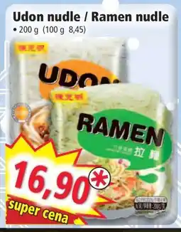 Norma Udon nudle / Ramen nudle nabídka